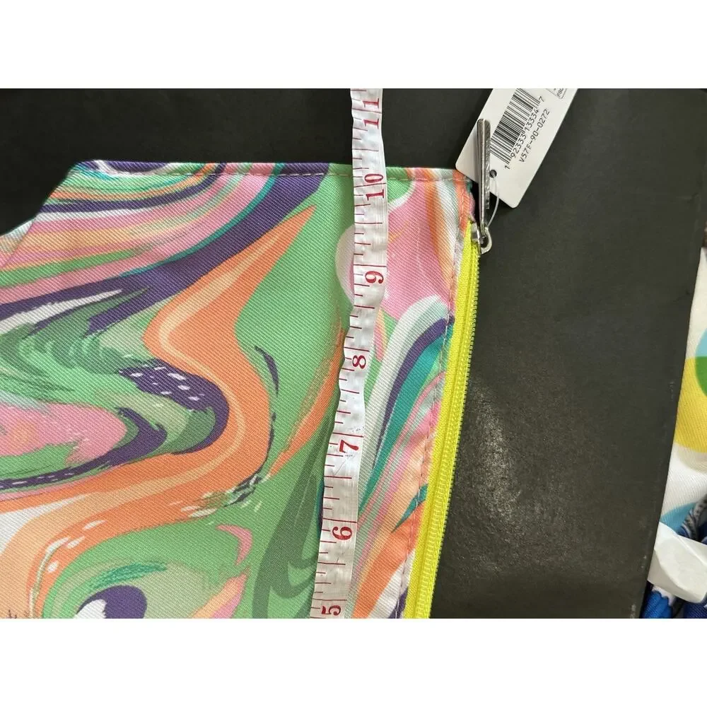 Clinique Multicolor Pastel Swirl Makeup Bag 9